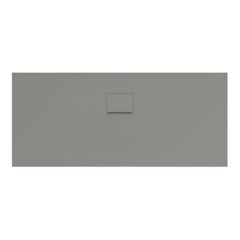 V&B Bac à douche Squaro Infinity 160x70x4 cm, gris, uni, coupé long. S.
