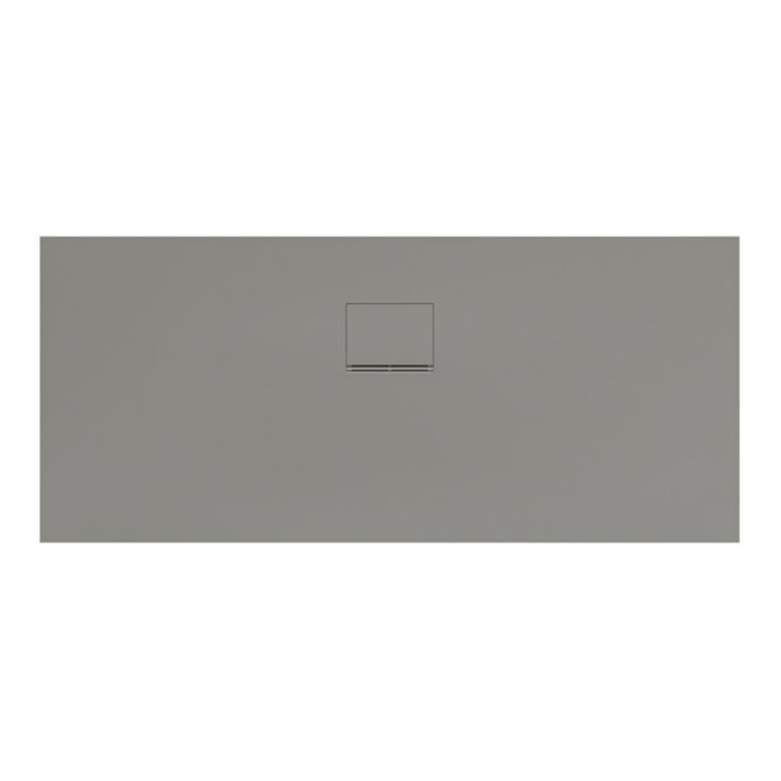 V&B Bac à douche Squaro Infinity 160x70x4 cm, gris, uni, coupé long. S.