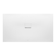 V&B Bac à douche Squaro Infinity 160x75x4 cm, anthracite, uni, coupe longue S.