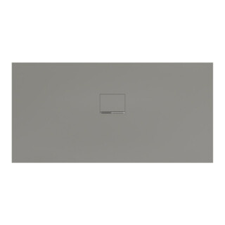V&B Bac à douche Squaro Infinity 160x80x4cm, gris, installation universelle
