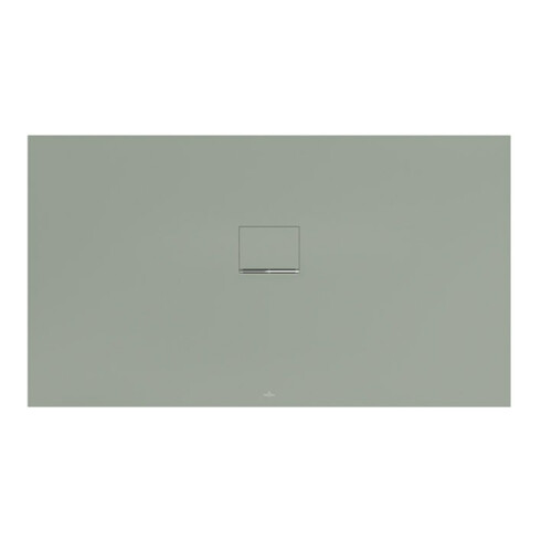 V&B Bac à douche Squaro Infinity 160x90x4cm, gris mat, uni, encastrable