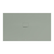 V&B Bac à douche Squaro Infinity 170x100 cm, gris mat, installation d'angle gauche, verre clair