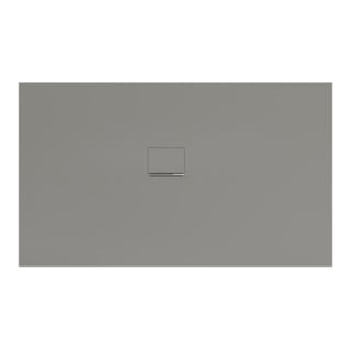 V&B Bac à douche Squaro Infinity 170x100x4cm, gris, angle encastré gauche contre mur