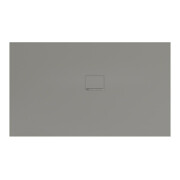 V&B Bac à douche Squaro Infinity 170x100x4cm, gris, installation d’angle droite contre mur