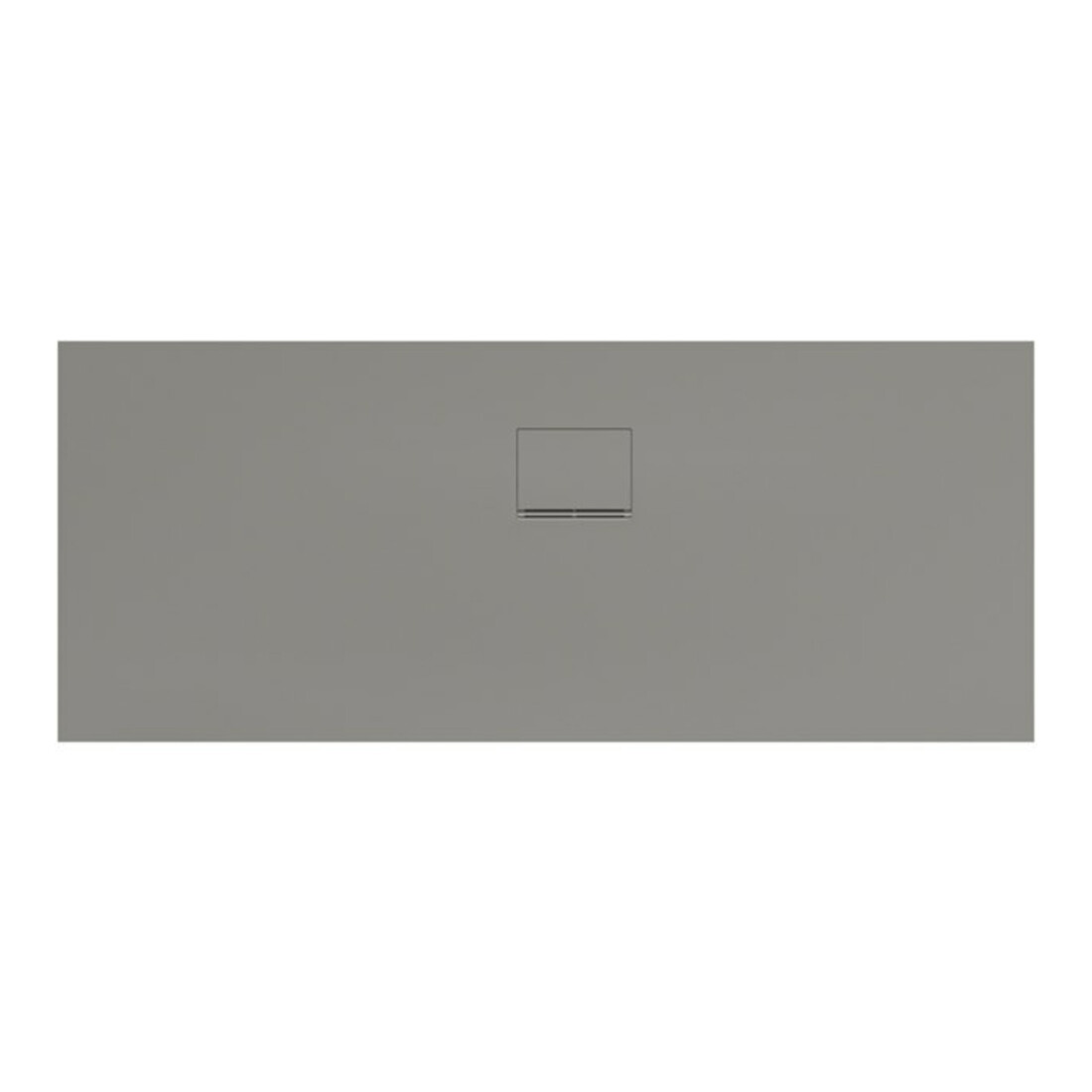 V&B Bac à douche Squaro Infinity 170x70x4 cm, gris, angle encastré à droite contre mur