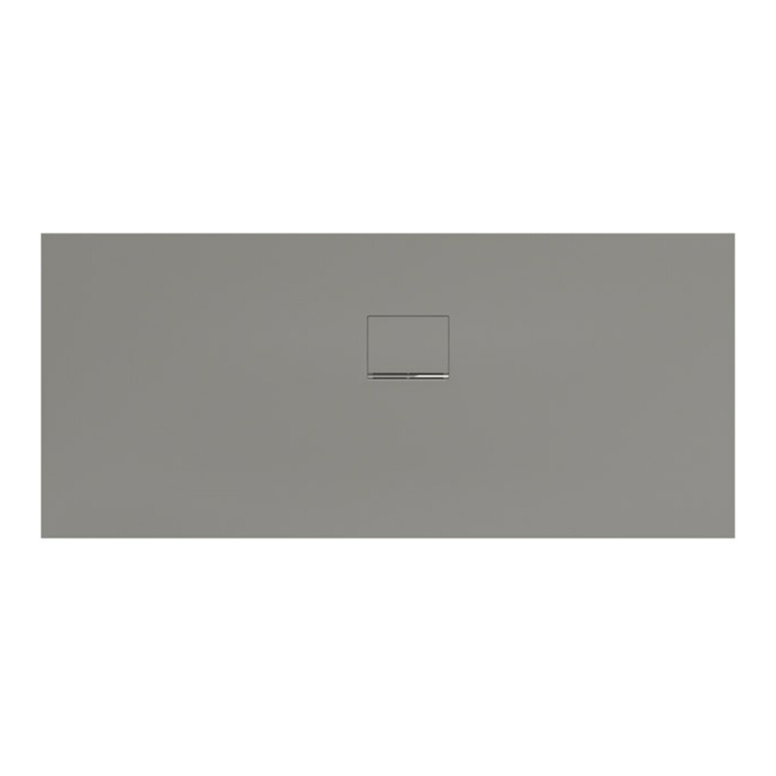 V&B Bac à douche Squaro Infinity 170x75x4cm, gris, angle installation droite contre mur