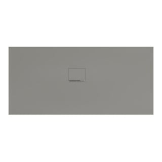 V&B Bac à douche Squaro Infinity 170x80x4cm, gris, installation d'angle gauche contre mur