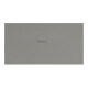 V&B Bac à douche Squaro Infinity 170x90x4cm, gris, angle encastré gauche contre mur-1