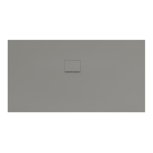 V&B Bac à douche Squaro Infinity 170x90x4cm, gris, angle encastré gauche contre mur