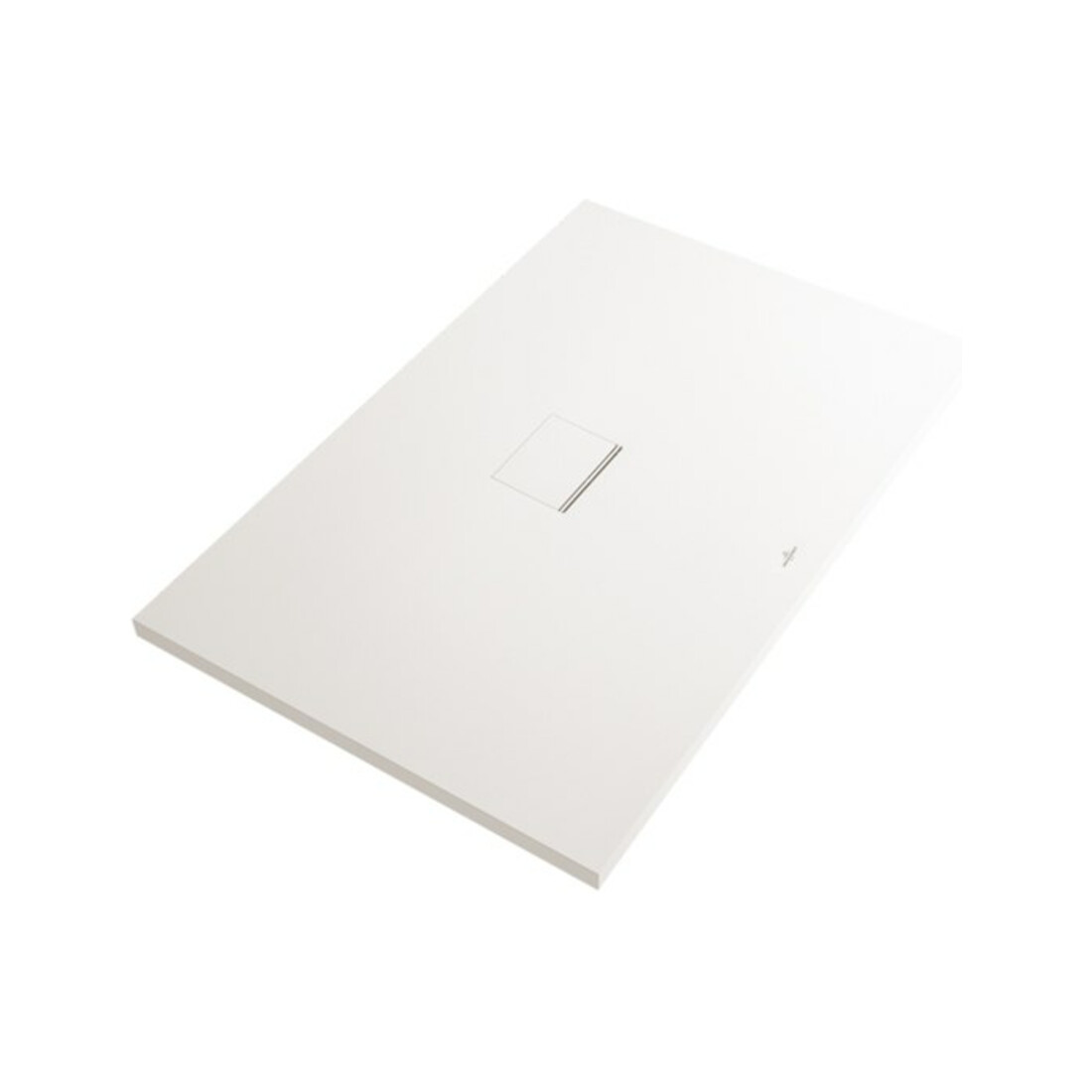 V&B Bac à douche Squaro Infinity 180x100x4cm, blanc mat, uni encastrable
