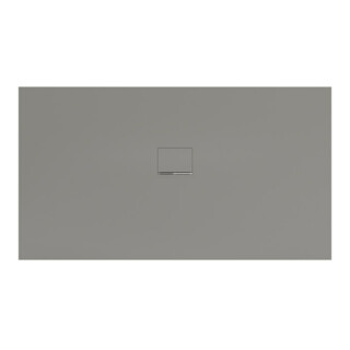 V&B Bac à douche Squaro Infinity 180x100x4cm, gris, pour installation affleurante