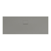 V&B Bac à douche Squaro Infinity 180x70x4cm, gris, uni., côté long coupé