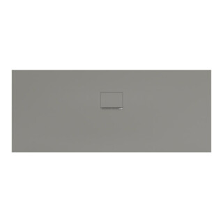 V&B Bac à douche Squaro Infinity 180x75x4cm, gris, uni., côté long coupé
