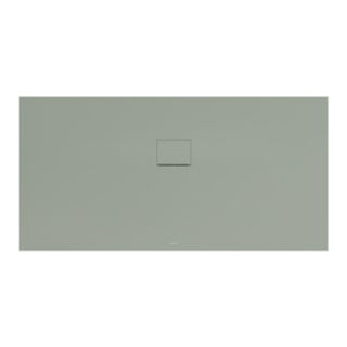 V&B Bac à douche Squaro Infinity 180x90x4 cm, gris mat, uni, côté gauche découpé