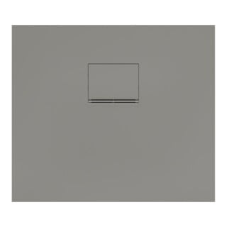 V&B Bac à douche Squaro Infinity 80x70x4 cm, gris, installation affleurante