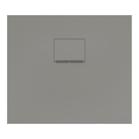 V&B Bac à douche Squaro Infinity 80x70x4 cm, gris, installation affleurante