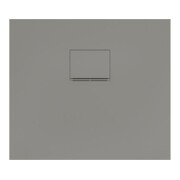 V&B Bac à douche Squaro Infinity 80x70x4 cm, gris, installation affleurante