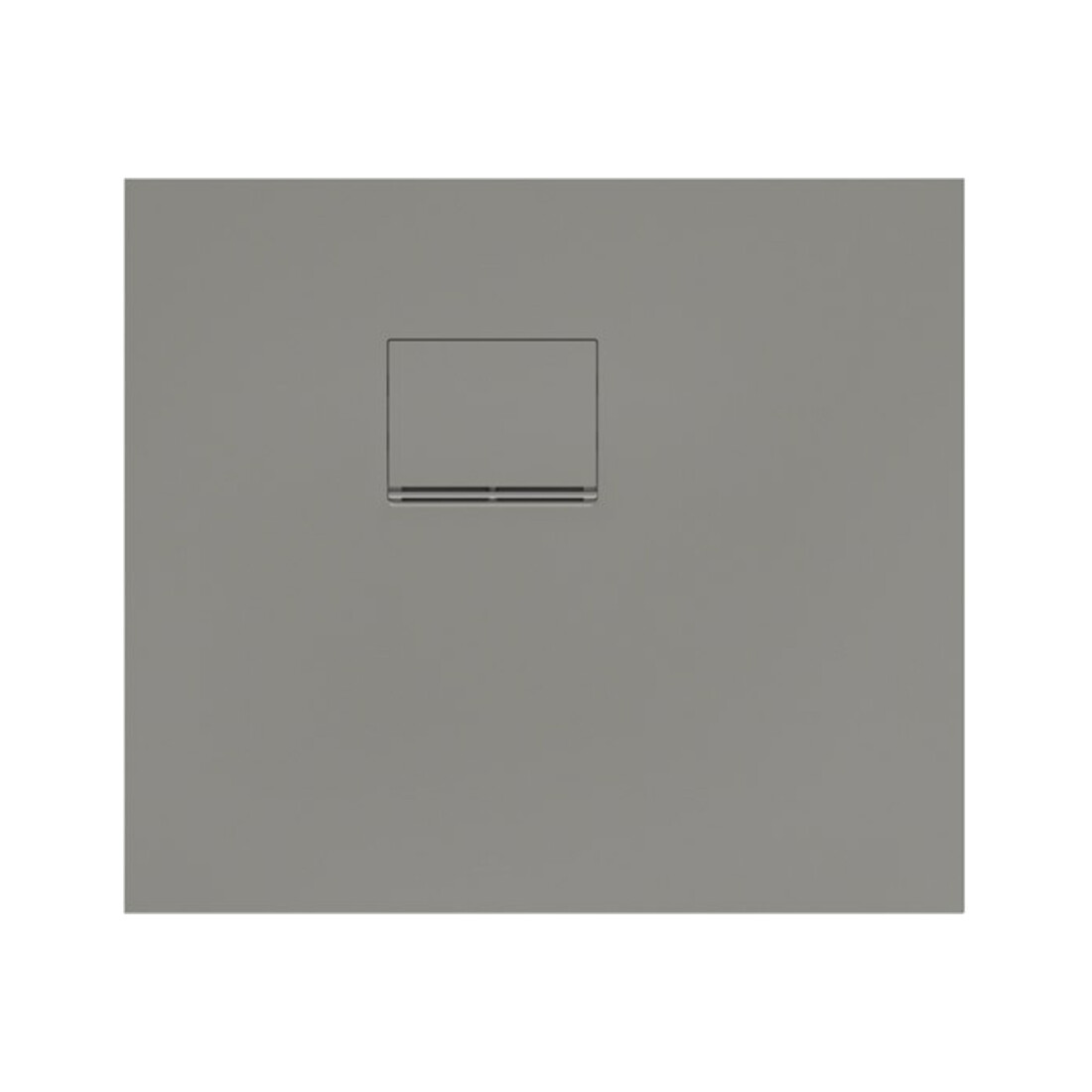 V&B Bac à douche Squaro Infinity 80x70x4cm, gris, angle encastré gauche contre mur