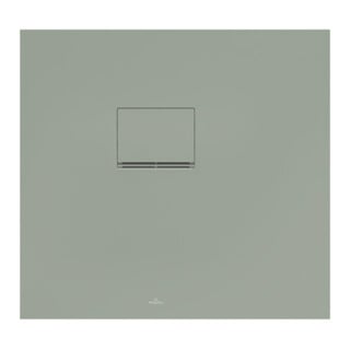 V&B Bac à douche Squaro Infinity 80x75x4 cm, avec grille, angle encastré gauche contre mur