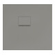 V&B Bac à douche Squaro Infinity 80x75x4cm, gris, angle encastré gauche contre mur-1