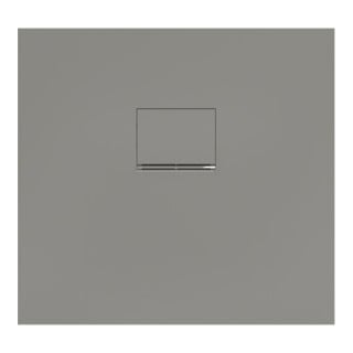 V&B Bac à douche Squaro Infinity 80x75x4cm, gris, installation affleurante