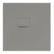 V&B Bac à douche Squaro Infinity 80x80x4cm, gris, angle encastré gauche contre mur-1