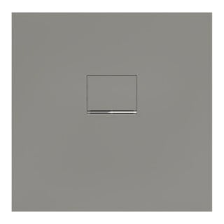 V&B Bac à douche Squaro Infinity 80x80x4cm, gris, installation affleurante