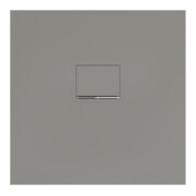 V&B Bac à douche Squaro Infinity 80x80x4cm, gris, installation affleurante
