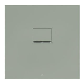 V&B Bac à douche Squaro Infinity 80x80x4cm, gris mat, installation à fleur