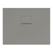 V&B Bac à douche Squaro Infinity 90x70x4cm, gris, uni., côté long coupé