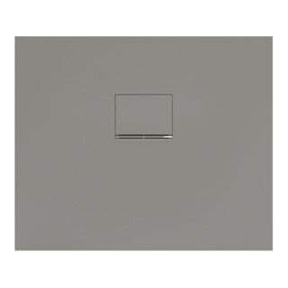 V&B Bac à douche Squaro Infinity 90x75x4 cm, gris, uni, côté long coupé
