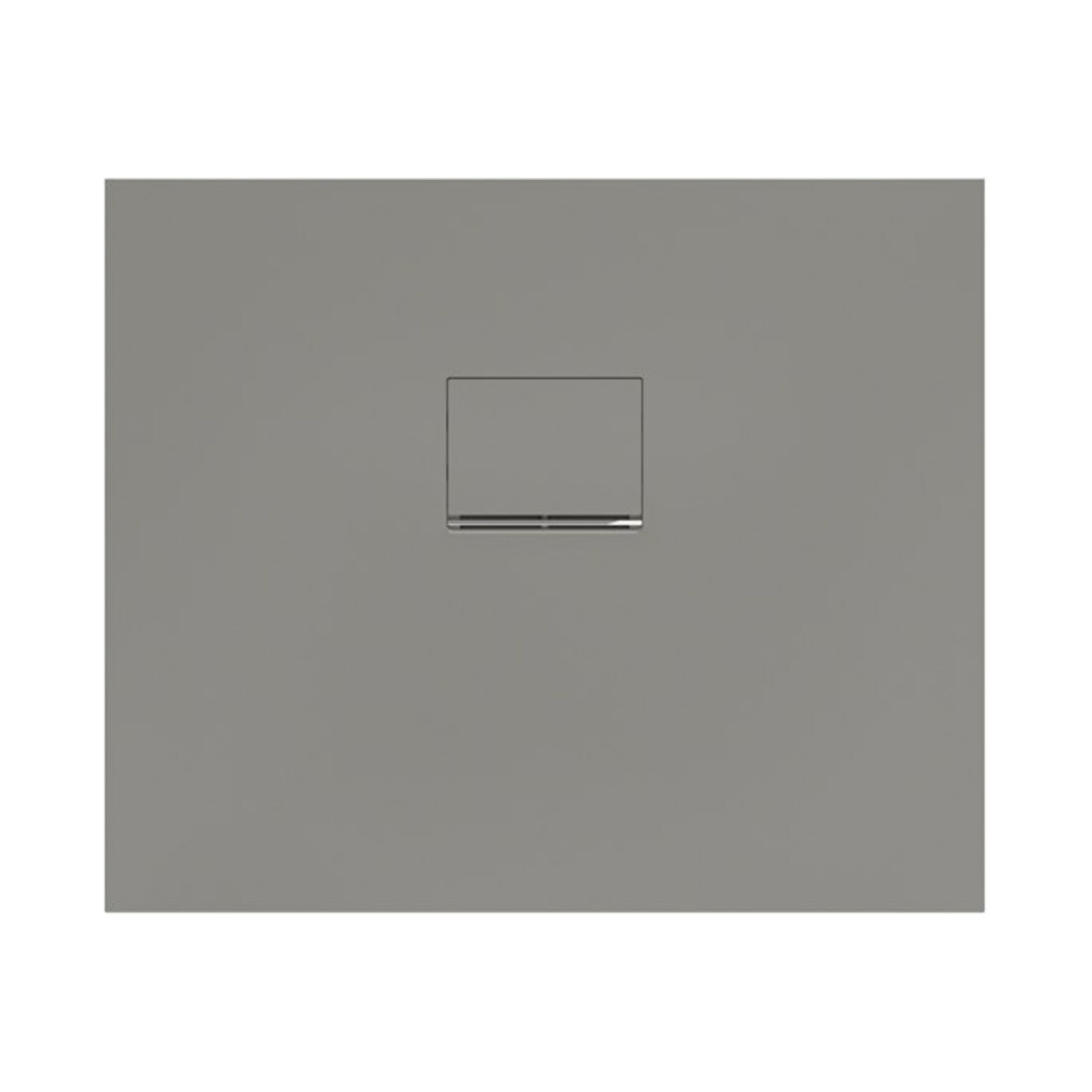 V&B Bac à douche Squaro Infinity 90x75x4 cm, gris, uni, côté long coupé
