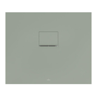 V&B Bac à douche Squaro Infinity 90x75x4cm, gris mat, uni, découpé à gauche
