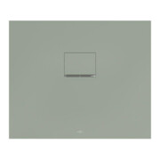 V&B Bac à douche Squaro Infinity 90x75x4cm, gris mat, uni, découpé à gauche