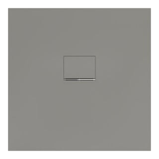 V&B Bac à douche Squaro Infinity 90x90x4 cm, gris, installation universelle