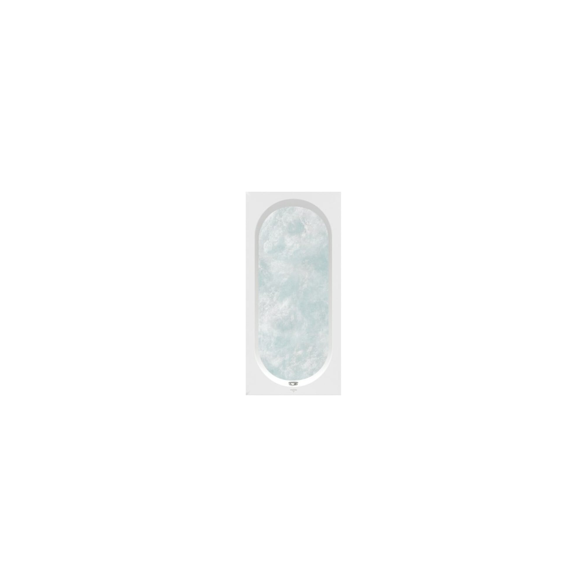 V&B Badewanne Oberon 1600x750x450mm re-eckig m. System AC TP1 Weiß Alpin ; Villeroy & Boch