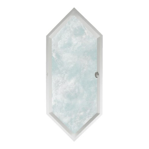 V&B Badewanne Squaro 1892x794x620mm Sechseck m. System HC TP2 Weiß Alpin