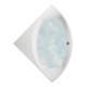 V&B Badewanne Squaro SQR 1450x1450x525mm Eck m. System AP TP1 inkl. MT Weiß Alpin-1