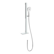 V&B Badewanne-Thermost. Infinity Showers 210x150x495mm, eck., Wandmont., ma black