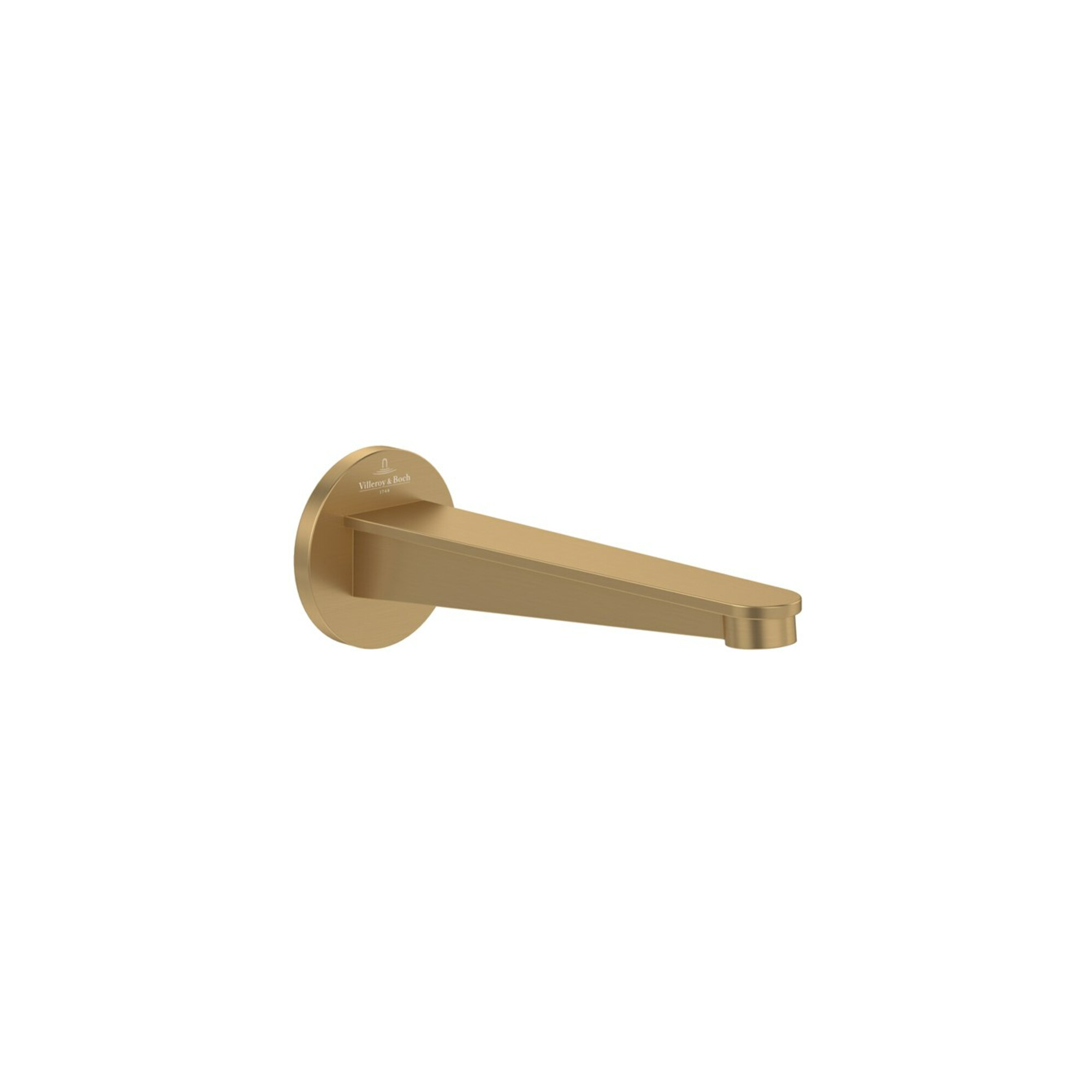 V&B Badewannenauslauf Conum Wandmontage, brushed gold ; Villeroy & Boch