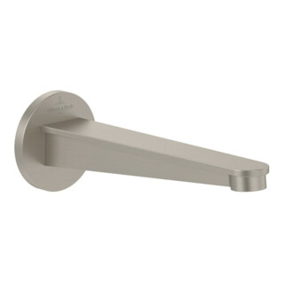 V&B Badewannenauslauf Conum Wandmontage, brushed nickel black