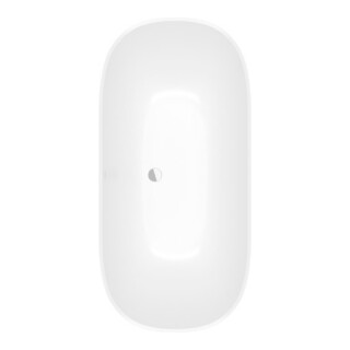V&B Baignoire ANTHEUS 155x75 cm, autoportante, blanc pierre