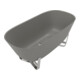 V&B Baignoire Antheus 155x75 cm, autoportante, grise-1