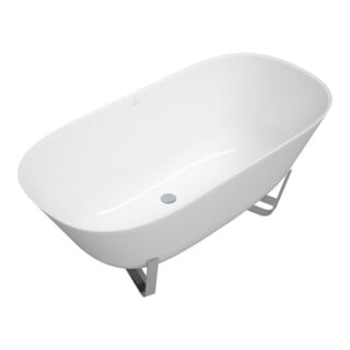 V&B Baignoire Antheus 155x75 cm, libre, couleur sur demande, blanc