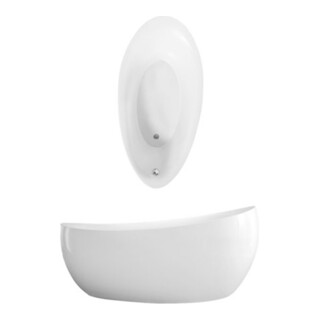 V&B Baignoire AVEO NEW GENERATION 190x95 cm, fr, rd-l, garniture vidage m, blanc