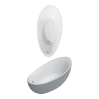 V&B Baignoire Aveo New Generation 190x95 cm, spéc., libre, avec garniture, blanc
