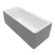 V&B Baignoire encastrée Subway 3.0 180×80 cm Quaryl blanc gauche
