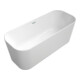 V&B Baignoire îlot Finion 170x70 cm, vidage latéral, anneau design, blanc-1