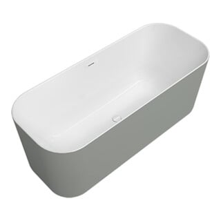 V&B Baignoire îlot Finion blanc, D 170x70 cm, trop-plein, trop-plein, arrivée, blanc
