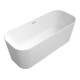 V&B Baignoire îlot Finion Chrome-Colour sur D 170x70cm, vidage, trop-plein, blanc-1